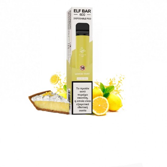 Elf Bar 600 2ml Disposable Lemon Tart 20mg