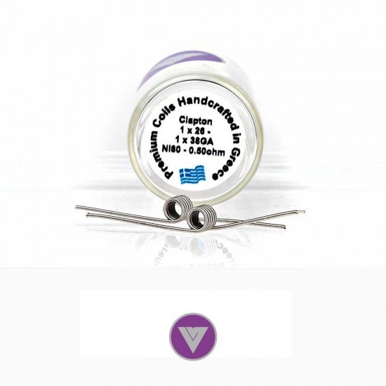Velvet Vape Premium handmade coils Clapton Ni80 0.5ohm