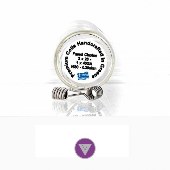 Velvet Vape Premium handmade coils Fused Clapton Ni80 0.3ohm