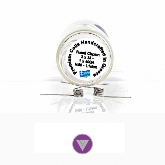 Velvet Vape Premium handmade coils Fused Clapton Ni80 1.1ohm